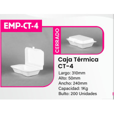 CAJA TERMICA MODELO CT-4 BULTO X 200 UNIDADES COD CT-4